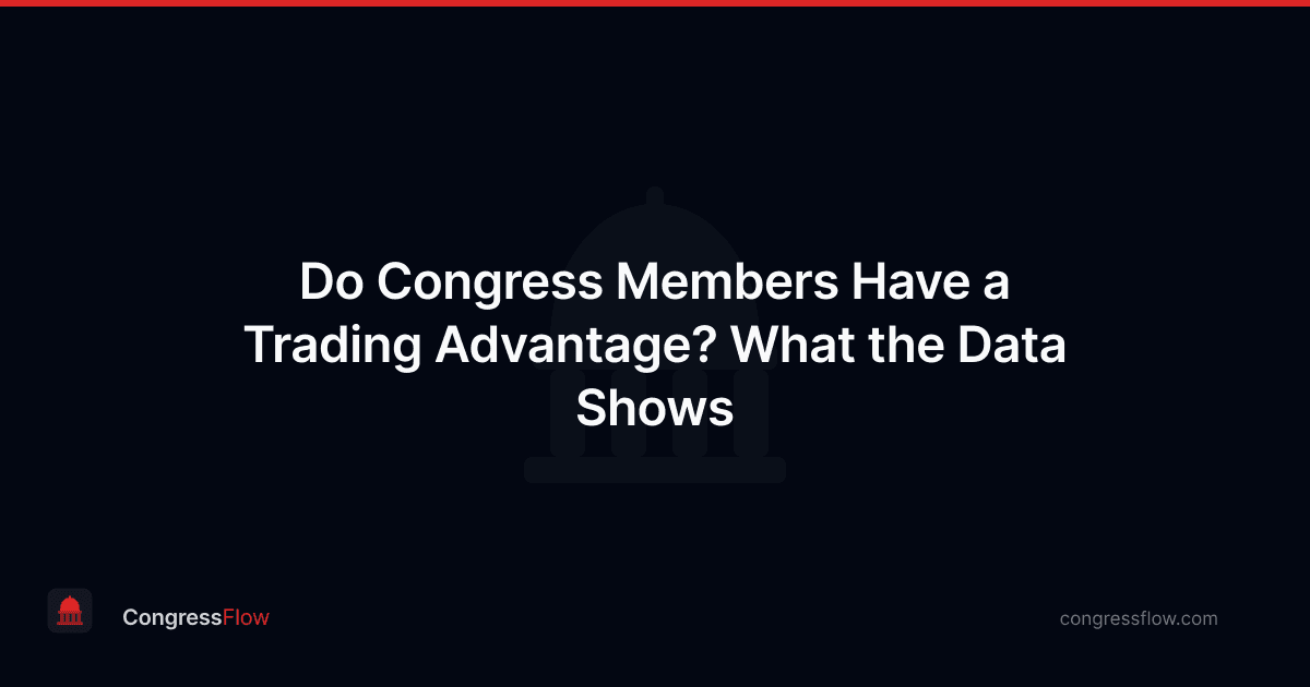Do Congress Members Have a Trading Advantage? What the Data Shows