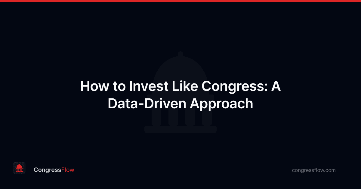 How to Invest Like Congress: A Data-Driven Approach
