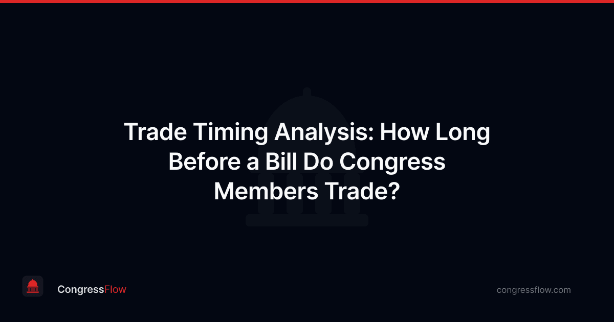 Trade Timing Analysis: How Long Before a Bill Do Congress Members Trade?